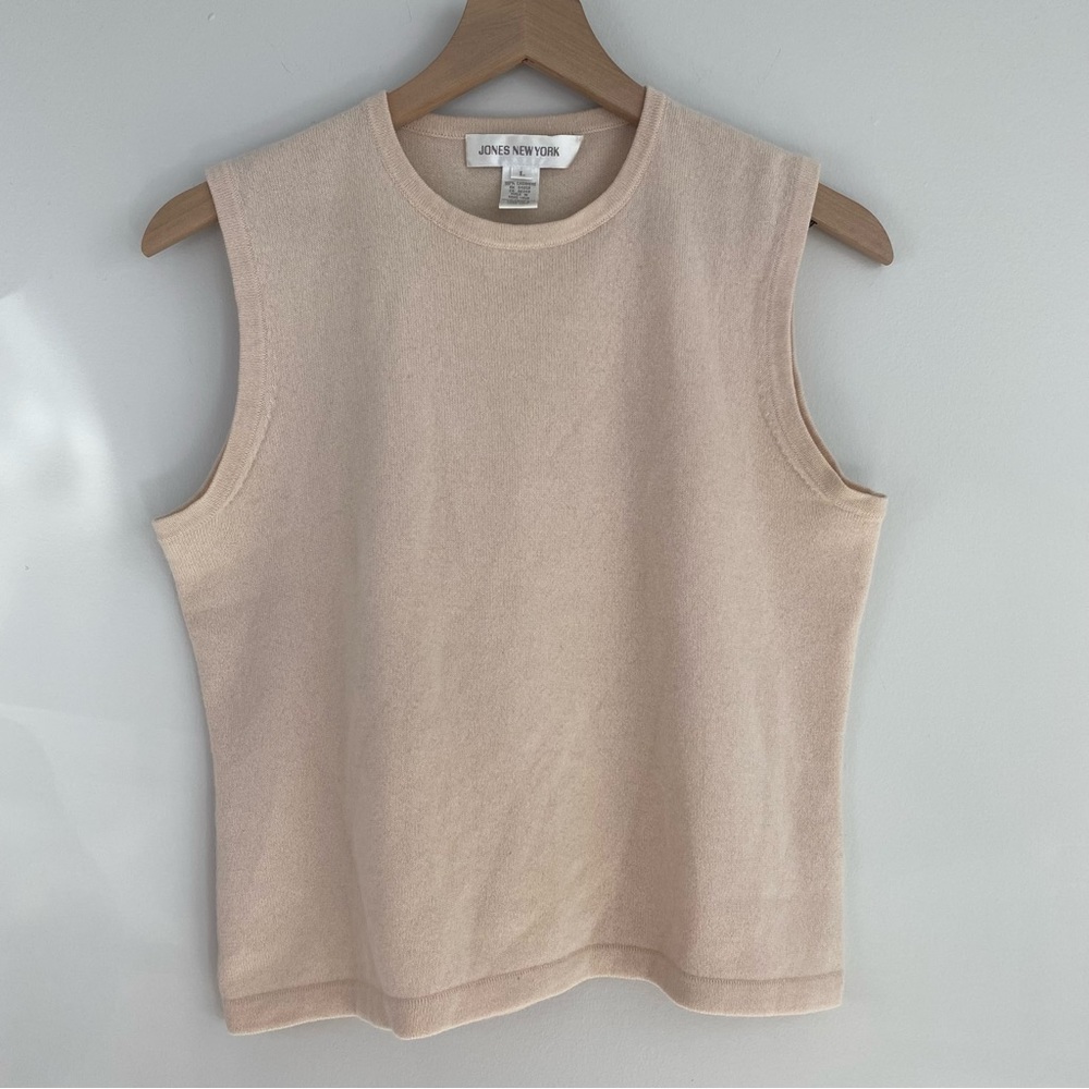 Jones New York Cashmere Pullover Sweater Vest